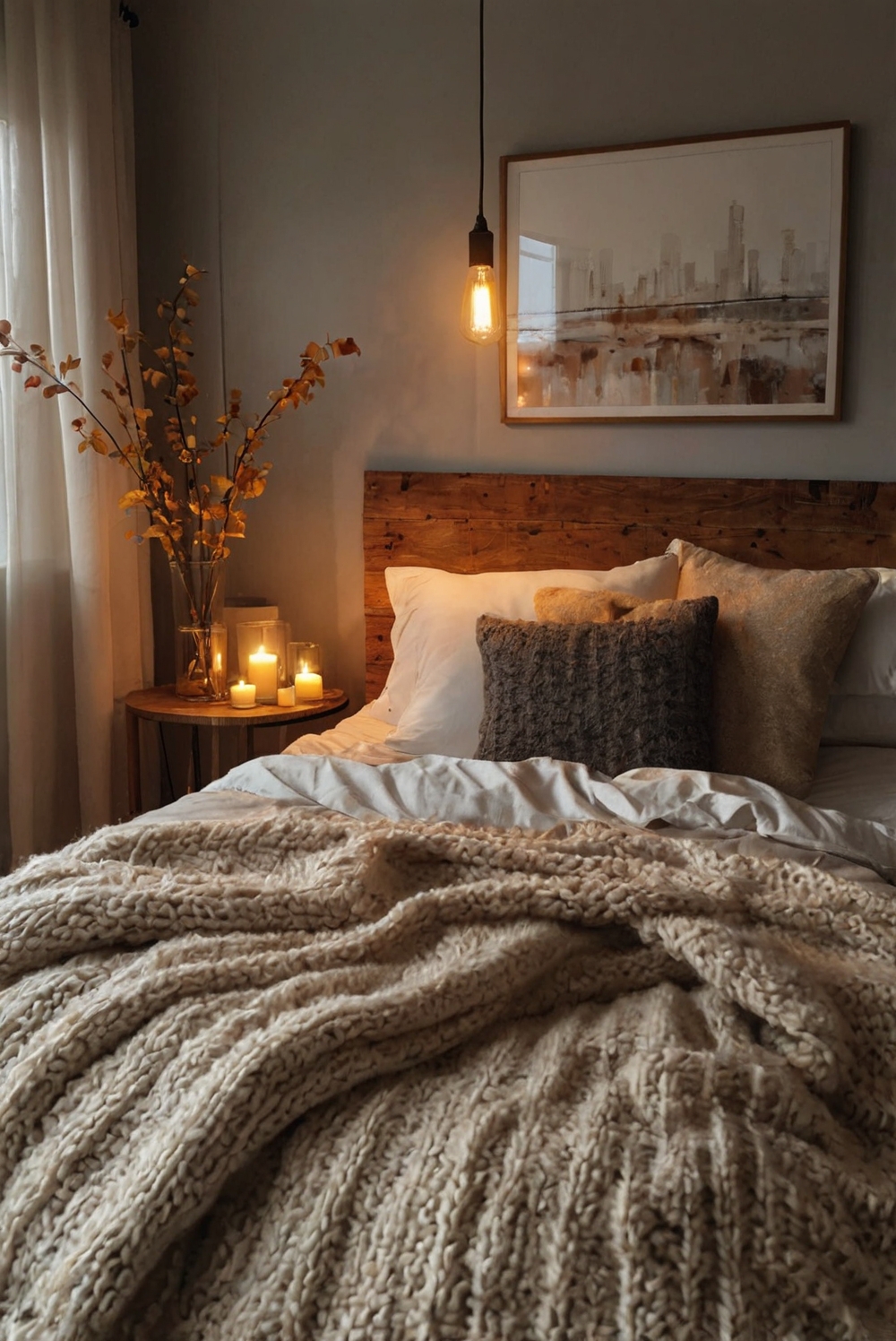 Upgrade Bedroom Decor, Fall Aesthetic Ideas, Bedroom Makeover Tips, Cozy Bedroom Design, Seasonal Bedroom Decor